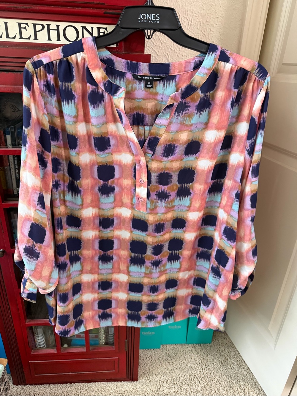 ZAC & RACHEL Tunic Top Size 2X